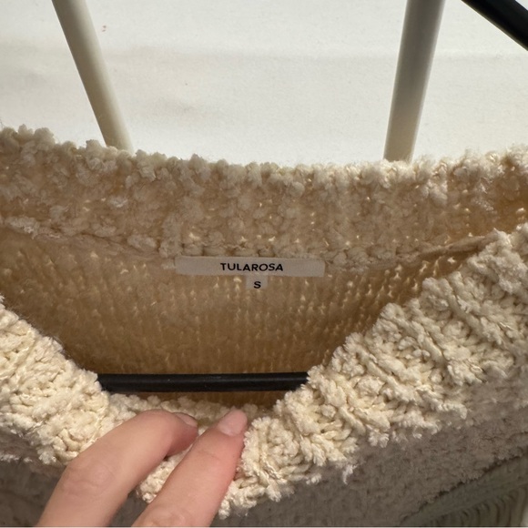 Tularosa Ibone Fringe Sweater Beige - Picture 14 of 16